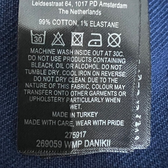 Ted Baker London Danikii High Waisted Denim Shorts Navy Blue Tie Waist Size 32 - Picture 10 of 16